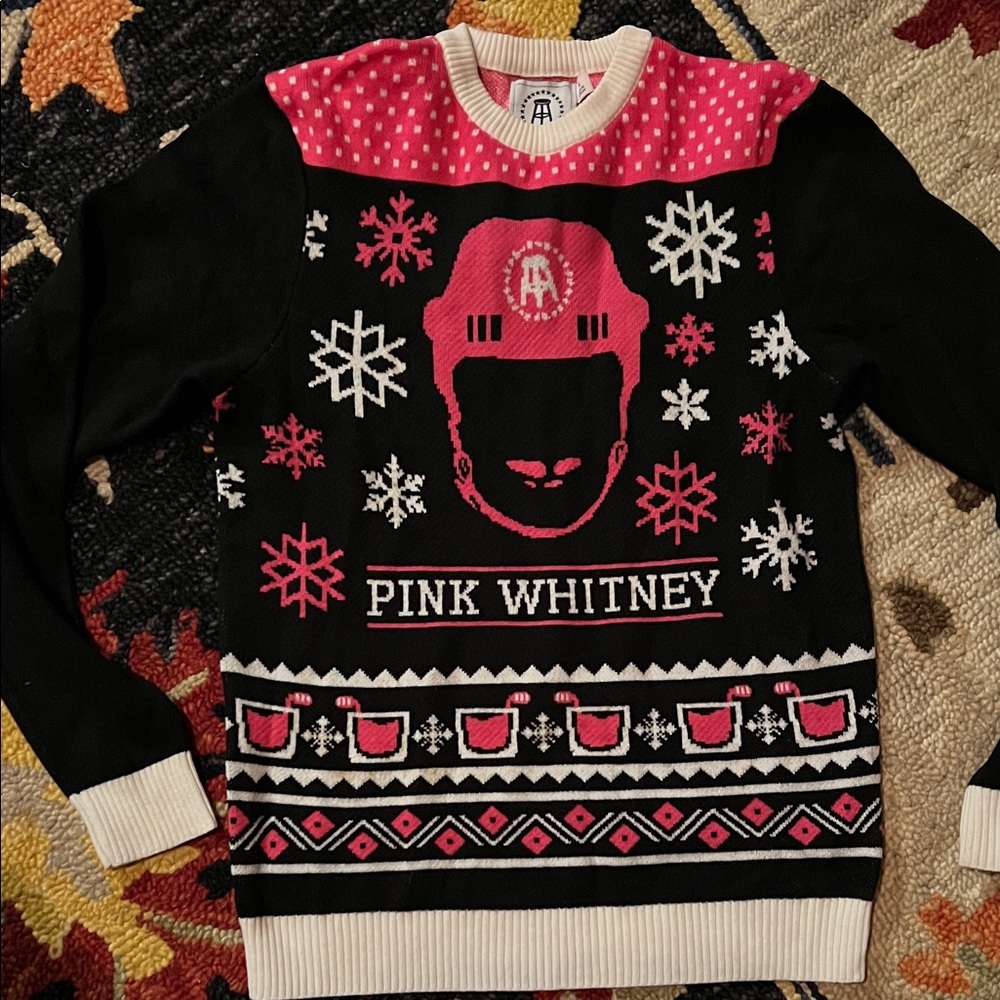 Barstool sports x Pink Whitney vodka Christmas sweater